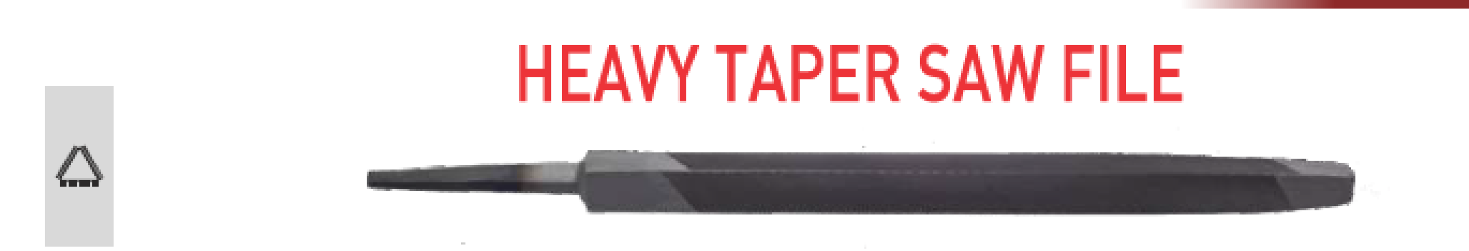 saw file - heavy taper saw file